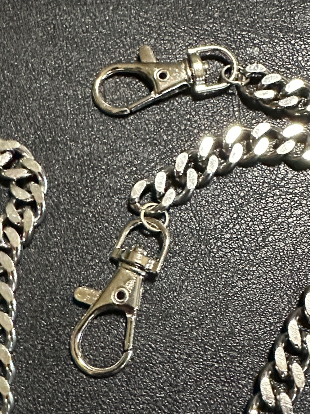 Silver Tone 50” Crossbody Bag Chain Strap - Picture 2 of 9